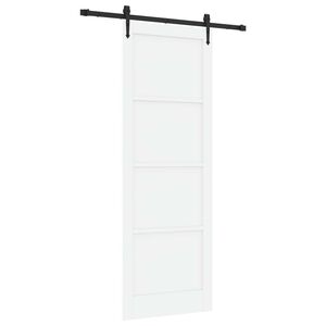 vidaXL Skyded&oslash;r ORKDAL 83 x 232 cm Massivt fyrretr&aelig; Hvid
