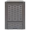 vidaXL kompostbeholdere 3 stk. 60 x 60 x 83 cm 900 l brun