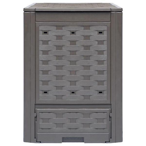 vidaXL kompostbeholdere 3 stk. 60 x 60 x 83 cm 900 l brun