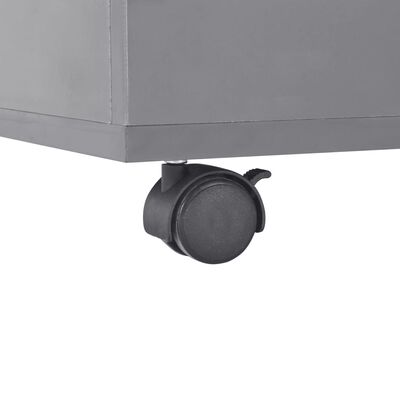 vidaXL sofabord 100x100x35 cm grå højglans