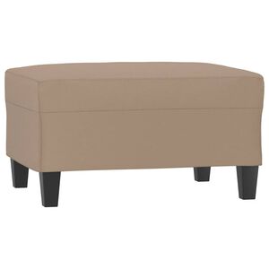 vidaXL fodskammel 70x55x41 cm kunstl&aelig;der cappuccinofarvet