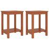 vidaXL sengeborde 2 stk. 35x30x47 cm massivt fyrretr&aelig; honningbrun