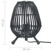 vidaXL bordlampe piletr&aelig; E27 60 W 20x27 cm sort