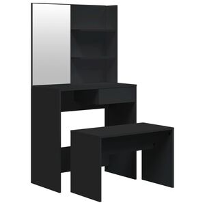 vidaXL makeupbord 74,5x40x141 cm sort