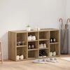 vidaXL Sko bænk Artisan Egetræ 103 x 30 x 54,5 cm Konstrueret træ