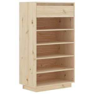 vidaXL skoreol 60x34x105 cm massivt fyrretr&aelig;