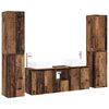 vidaXL Badev&aelig;relsesm&oslash;bel s&aelig;t 5 stk. Gammelt tr&aelig; 33 x 34,5 x 160 cm