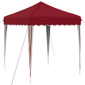 vidaXL Pop-up Festtelt 195 x 195 x 245 cm Bordeaux Oxford stof