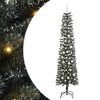 vidaXL Kunstigt juletr&aelig; med stativ Gr&oslash;n 210 cm PVC og plastik og st&aring;l