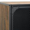 vidaXL opbevaringsskabe 2 stk. 72x36x82 cm metal og MDF rustikbrun