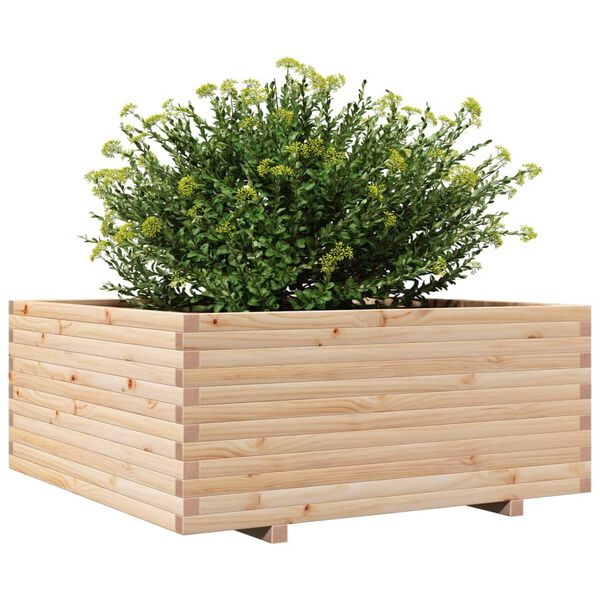 vidaXL plantekasse 110x110x49,5 cm massivt fyrretr&aelig;