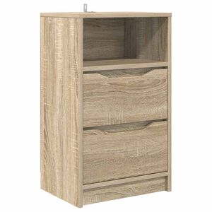 vidaXL Sengebord med skuffe Sonoma eg 40 x 30 x 467 cm Konstrueret tr&aelig;