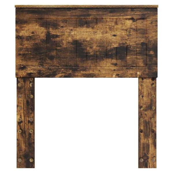 vidaXL Hovedgærde med hovedgærde Røget eg 75 cm Konstrueret træ