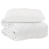 vidaXL Dyne med pude 2 stk. Hvid Microfiber