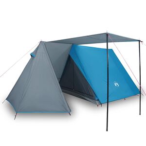 vidaXL 3-personers campingtelt vandt&aelig;t bl&aring;