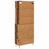 vidaXL Highboard Gammelt tr&aelig; 69,5 x 34 x 180 cm Konstrueret tr&aelig;