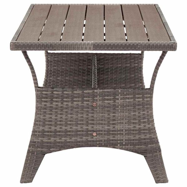 vidaXL havebord 120x70x66 cm polyrattan gr&aring;