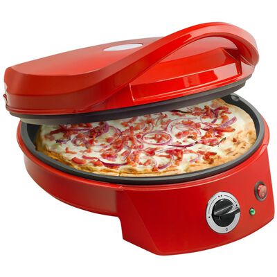 Bestron pizzaovn/bordgrill APZ400 1800 W rød