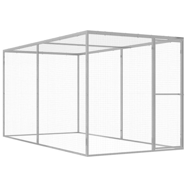 vidaXL kattebur 3x1,5x1,5 cm galvaniseret st&aring;l