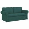 vidaXL Sofa 2 pcs M&oslash;rkegr&oslash;n 175 x 82 x 80 cm Stof