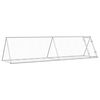 vidaXL kaninbur 400x105x91 cm galvaniseret st&aring;l s&oslash;lvfarvet