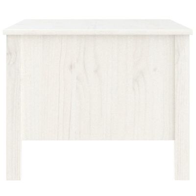 vidaXL sofabord 100x50x40 cm massivt fyrretræ hvid