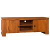 vidaXL tv-skab 110x30x40 cm massivt teaktr&aelig;