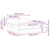 vidaXL Seng med opbevaring og madras Cappuccino 200 x 200 cm