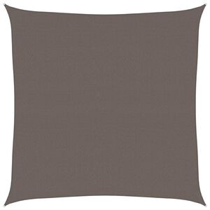 vidaXL solsejl 7x7 m 160 g/m&sup2; HDPE antracitgr&aring;