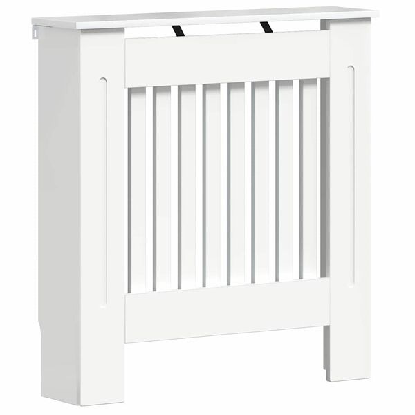 vidaXL Radiatorcover H&oslash;j gloss hvid 78 x 19 x 81,5 cm Konstrueret tr&aelig;