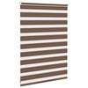 vidaXL zebragardin brun 95x100 cm stofbredde 90,9 cm polyester