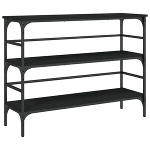 vidaXL konsolbord 100x32x75 cm konstrueret tr&aelig; sort