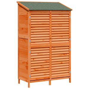 vidaXL Have Skur Brun 106 x 56 x 176,5 cm Massivt Fyrretr&aelig;