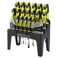 Draper Tools skruetrækker-, unbrakonøgle- og bitssæt 44 dele grøn 78619