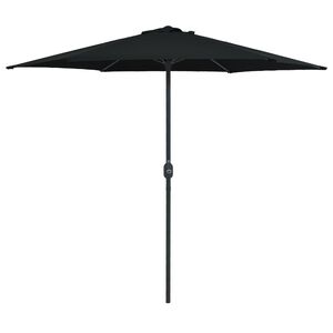 vidaXL haveparasol med aluminiumstang 270x246 cm sort