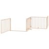 vidaXL hundel&aring;ge med d&oslash;r 8 paneler 640 cm foldbar poppeltr&aelig;