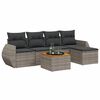 vidaXL sofas&aelig;t til haven 6 dele med hynder polyrattan gr&aring;