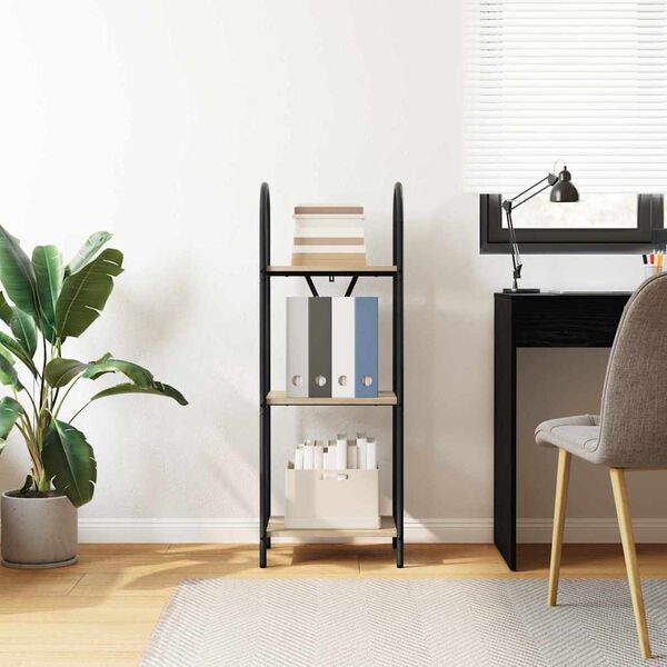 vidaXL Bogreol Sonoma eg 40 x 30 x 109 cm Konstrueret tr&aelig;