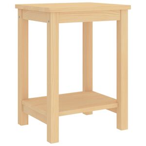 vidaXL sengebord 35x30x47 cm massivt fyrretr&aelig; naturfarvet