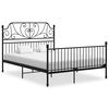 vidaXL sengestel 140x200 cm metal sort