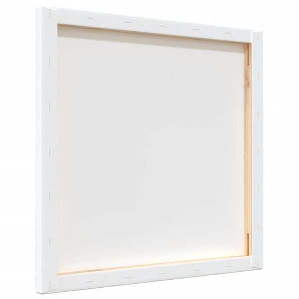 vidaXL opsp&aelig;ndte l&aelig;rreder 12 stk. hvidt stof og massivt fyrretr&aelig;