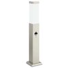 vidaXL pullertlampe med sensor 50 cm rustfrit st&aring;l IP44