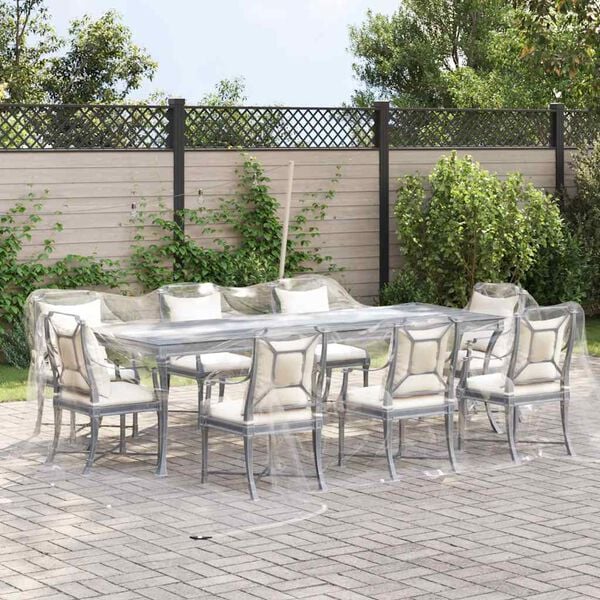 vidaXL klar presenning med &oslash;jer 5x5 m PVC