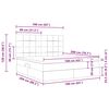 vidaXL Seng med opbevaring og madras Creme 160 x 200 cm Polyester