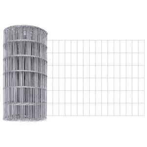 vidaXL Euro Hejn Sølv 0.8 x 25 m Varmegalvaniseret jern