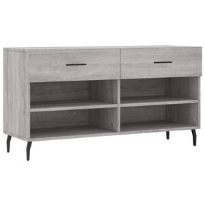 vidaXL skob&aelig;nk 102x35x55 cm konstrueret tr&aelig; gr&aring; sonoma-eg