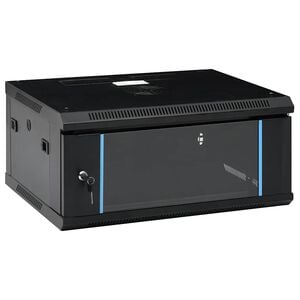 vidaXL 9U v&aelig;gmonteret netv&aelig;rksskab 19" IP20 53x40x45 cm