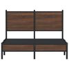 vidaXL sengeramme 120x190 cm uden madras metal brun egetræsfarve