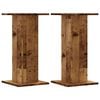 vidaXL h&oslash;jtalerstativer 2 stk. 30x30x60 cm konstrueret tr&aelig; antikt tr&aelig;