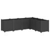 vidaXL plantekasse 160x120x53 cm PP sort